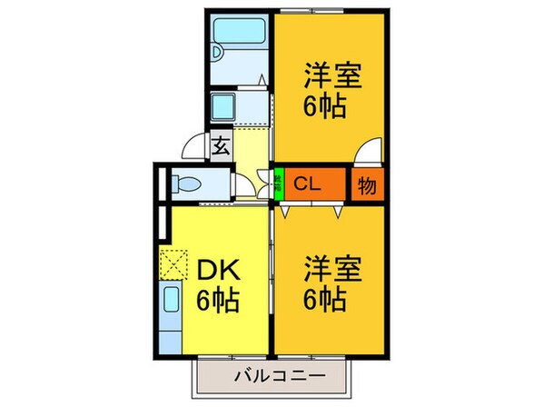 プランド－ルの物件間取画像